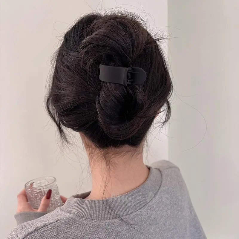Kẹp Tóc Đuôi Ngựa, Thiết Kế Đơn Giản, Màu Trơn Dành Cho Nữ, Kẹp Tóc Sau Đầu, Cảm Giác Sang Trọng, Thích Hợp Để Làm Búi Tóc Và Đuôi Ngựa Cao, Bán Chạy, Hàng Mới Về 1