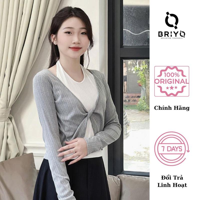 Xả Kho Áo Thun Tăm Nữ Dài Tay Thiết Kế Ôm Dáng áo phối gile nữ Xinh Xắn TD35