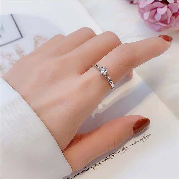 Nhẫn Kim Cương Thời Trang, Bạc Sterling S925, Dành Cho Nữ, Đá Moissanite Mô Phỏng, Có 30 Điểm Và 60 Điểm, Nhẫn Đơn Giản, Thích Hợp Cho Cầu Hôn Và Đám Cưới, Nhẫn Trứng Chim Bồ Câu, [LMY] nhẫn  con  rắn nhẫn  cưới  pnj 2025 nhẫn  đá  năng  lượng 4