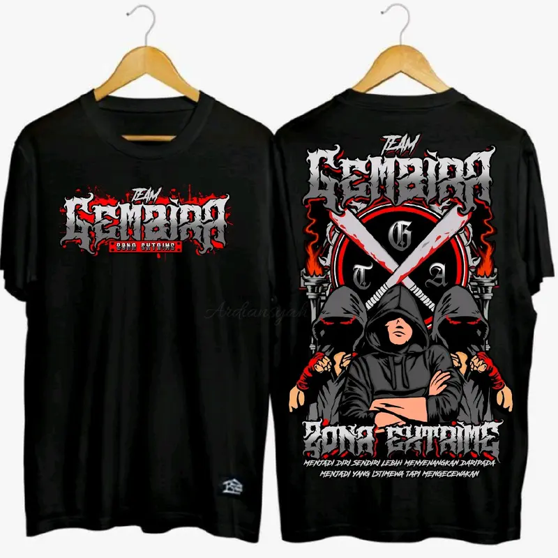 Kaos TEAM GEMBIRA Katun Combed 0