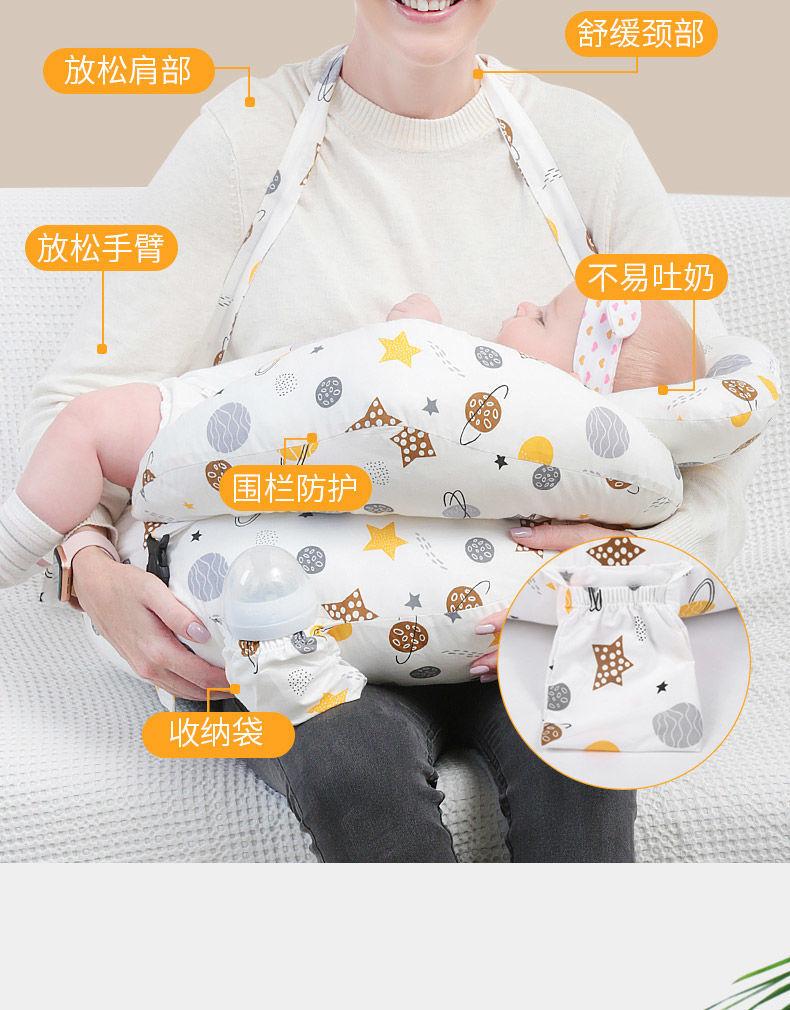 Product Introduction of Alat penyusuan berguna Bantal Menyusu Katil Berteras Susu Tumpah Bantal Bulan Sabit Bayi Bantal Menyusu Cerun Dua Dalam Satu 3