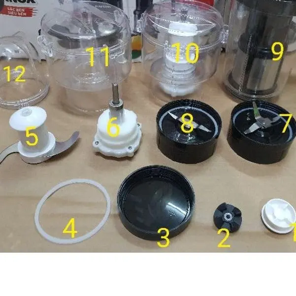 Phụ kiện máy xay okusanno các bộ phận có phân loại cụ thể cho khách lựa chọn