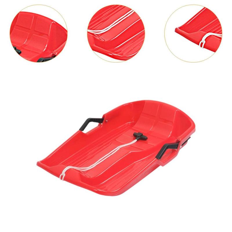Product Introduction of Snow Sled for Child Sleigh Slider Toboggan Practical with Rope Handles Outdoor Sports Sledge Skiing Board Grass Sliding 2