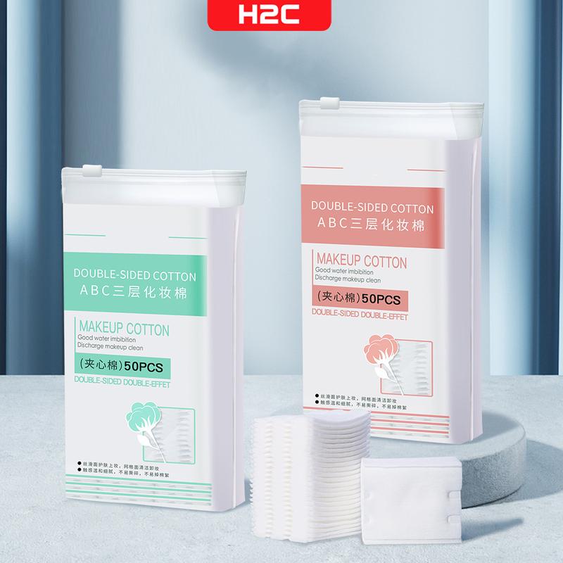 Bông tẩy trang 50 miếng chất liệu cotton