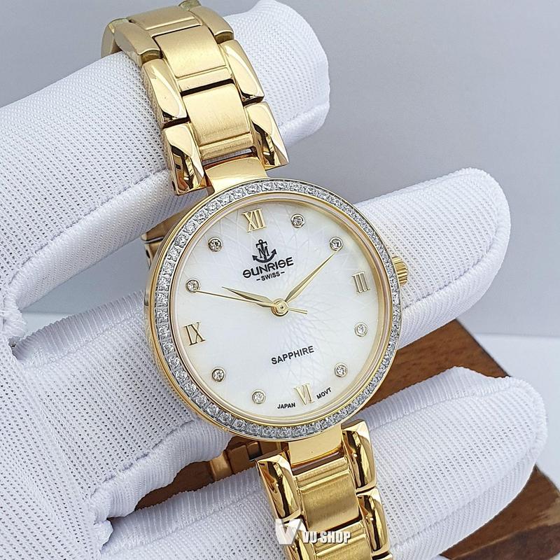  Đồng hồ nữ SUNRISE 9019AA Kính sapphire Chính hãng 
