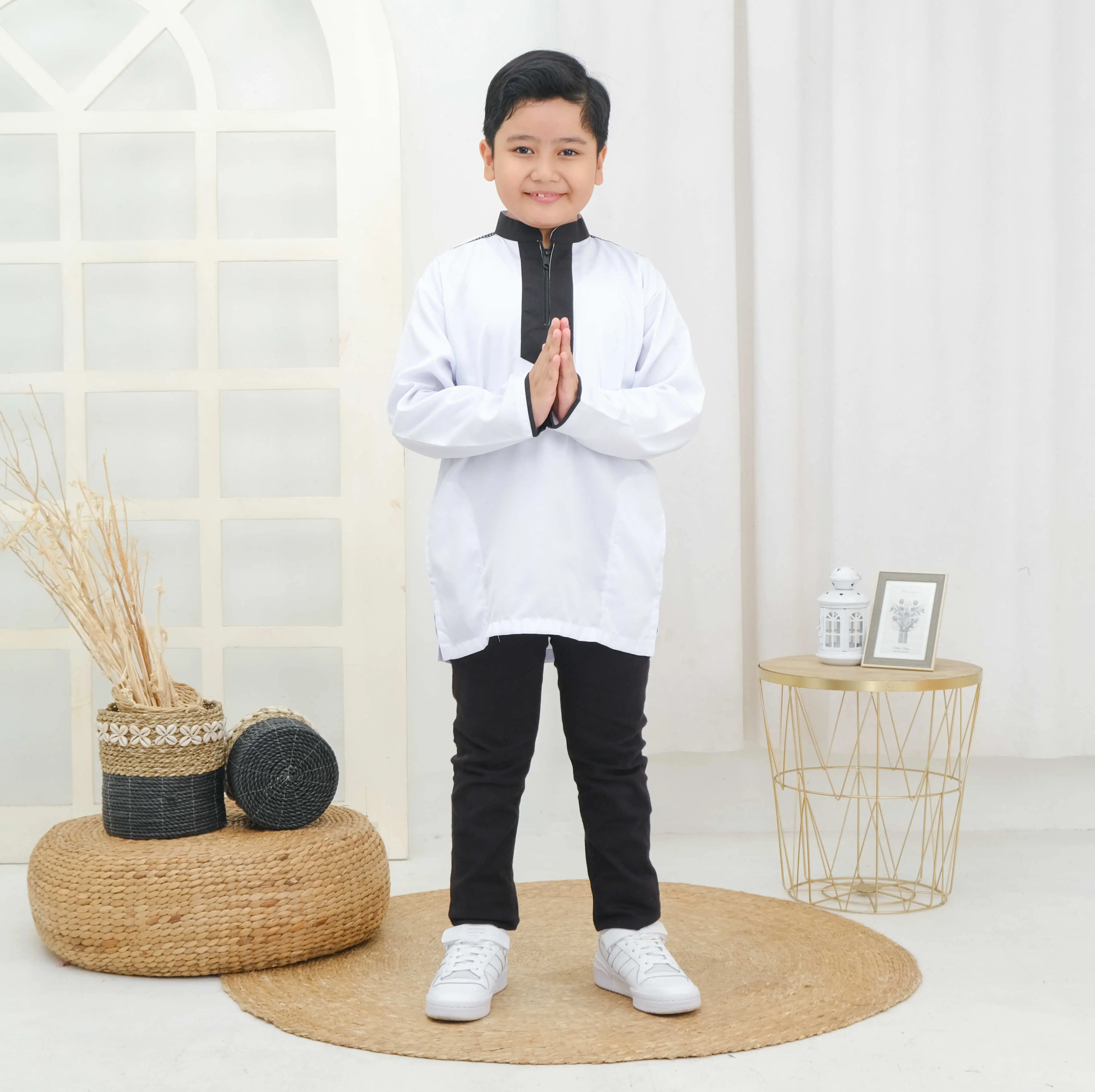 Laatansa Exclusive - Baju Koko Anak Putih Resleting
