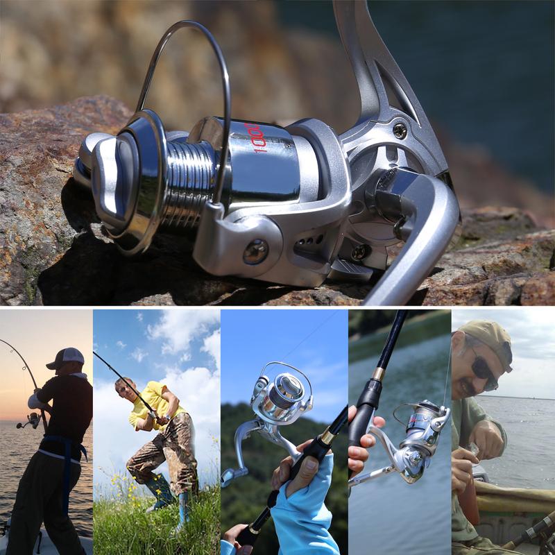 Product Introduction of Sougayilang Rod memancing berputar dan reel set 5.9ft/6.9ft/7.9ft Rod memancing teleskopik dan 6BB 5.2:1 Ratio memancing berputar reel memancing dengan garis memancing 500m Ikan Roda 21