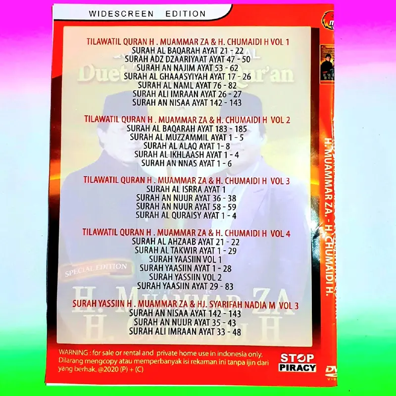 KASET MP5 QORI INTERNATIONAL DUET TILAWATIL QURAN H MUAMMAR ZA & H CHUMAIDI H 1