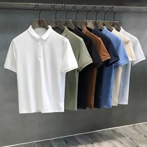 Kaos Polo shirt Pria Lengan Pendek Warna Kerah Polos Seragam Dewasa