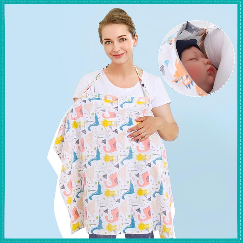 Khăn Che Cho Bé Bú - Loại Khăn Voan 2 Lớp 1 Dây Bảo Vệ Bé Khi Đi Chơi - Chất Liệu Cotton và Polyester áo choàng cho mẹ địu bé đi đường