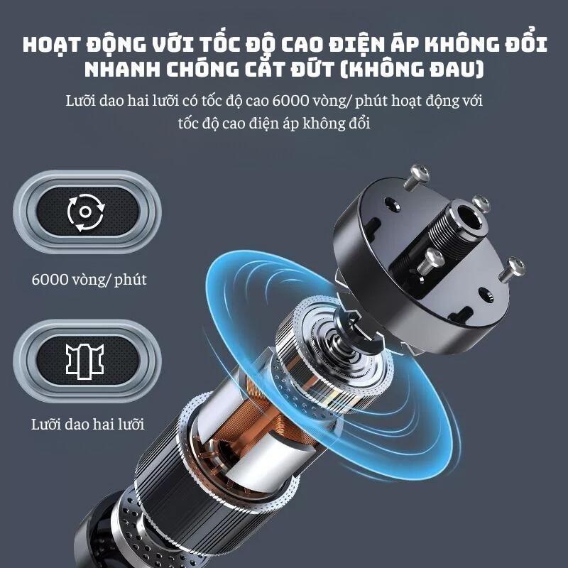 Máy cắt tỉa lông mũi điện mini KONKA, UK thuận tiện mang đi du lịch công tác 5