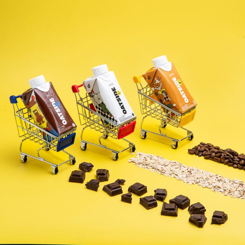 OATSIDE Mix Cap Oat Milk Barista Blend Chocolate Coffee 200ml (6pcs) (Kemasan Tutup Botol) | Susu Oat Barista Blend Cokelat Kopi 4