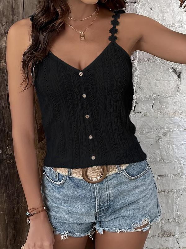 Women's Plain   Cami Top, Casual Elegant Sleeveless Top for Summer, Ladies Clothes for Daily Wear 7