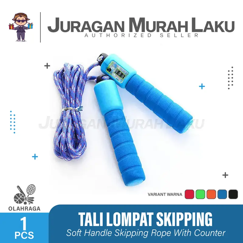 Tali Lompat Skipping Jump Rope Dengan Counter Penghitung Loncatan 3