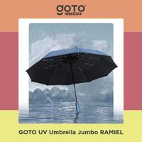 Gambar (Promo Special) Goto [COD] Ramiel Payung Lipat Umbrella Otomatis Jumbo Polos Senter Anti UV - NAVY dari Goto Living Kota Tangerang 2 Tokopedia