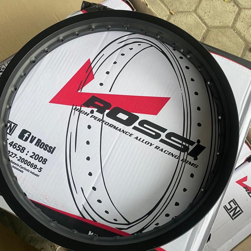 velg vrossi lingkaran vrossi hitam doff ring17 ukuran 1.40/1.60/1.85 Motorcycle Kendaraan 7