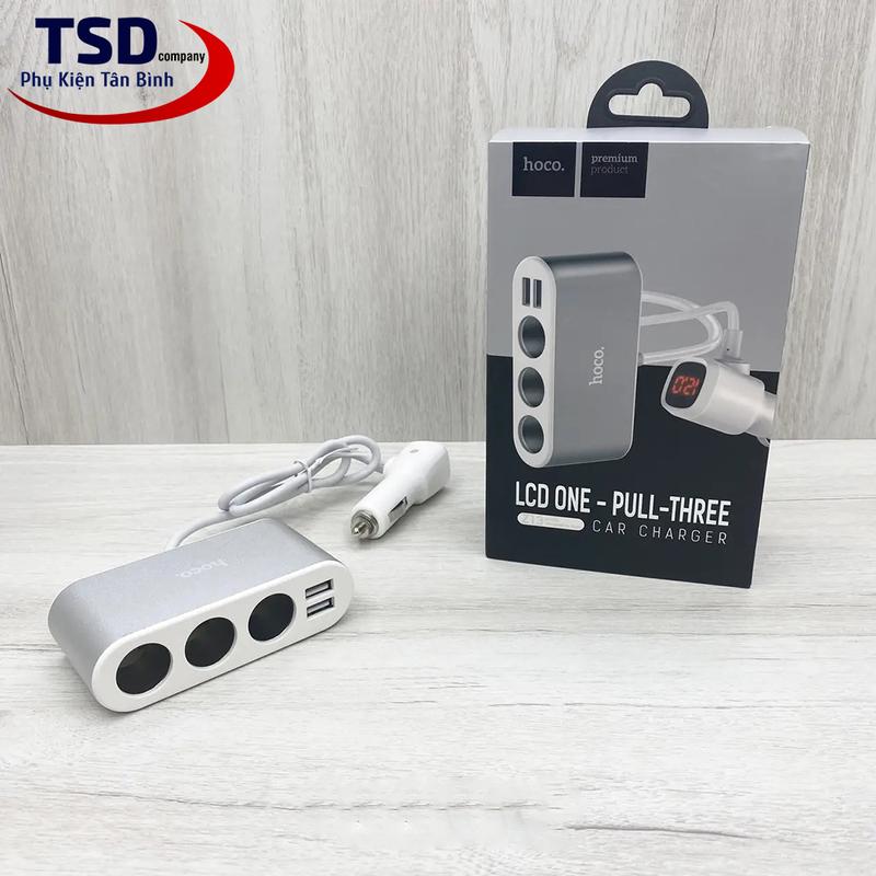 Tẩu Sạc Ô tô Đa Năng Chia Tẩu Hoco Z13 Chính Hãng 4