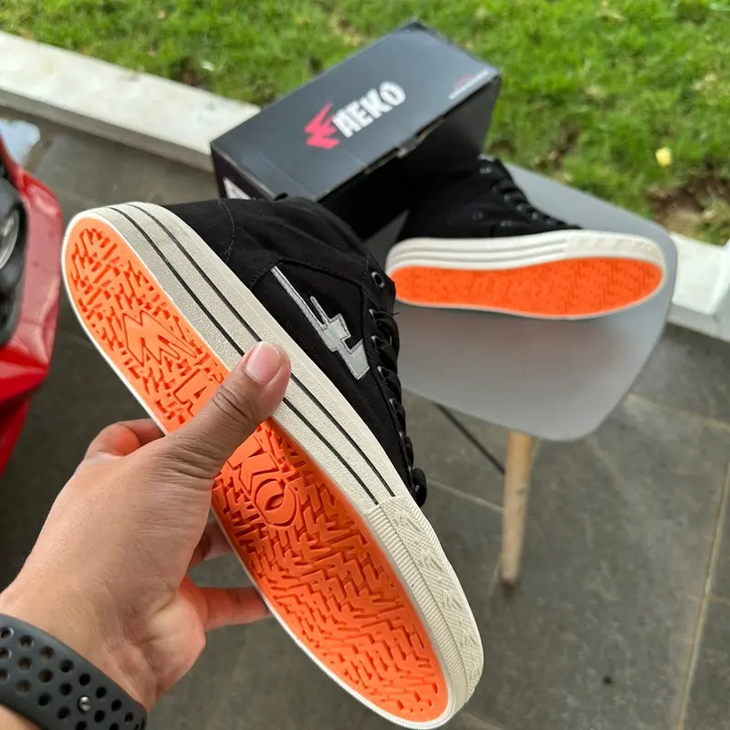 Sepatu Sneakers Aeko Newtwoyers Blackwhite High Klasics Reflective 4