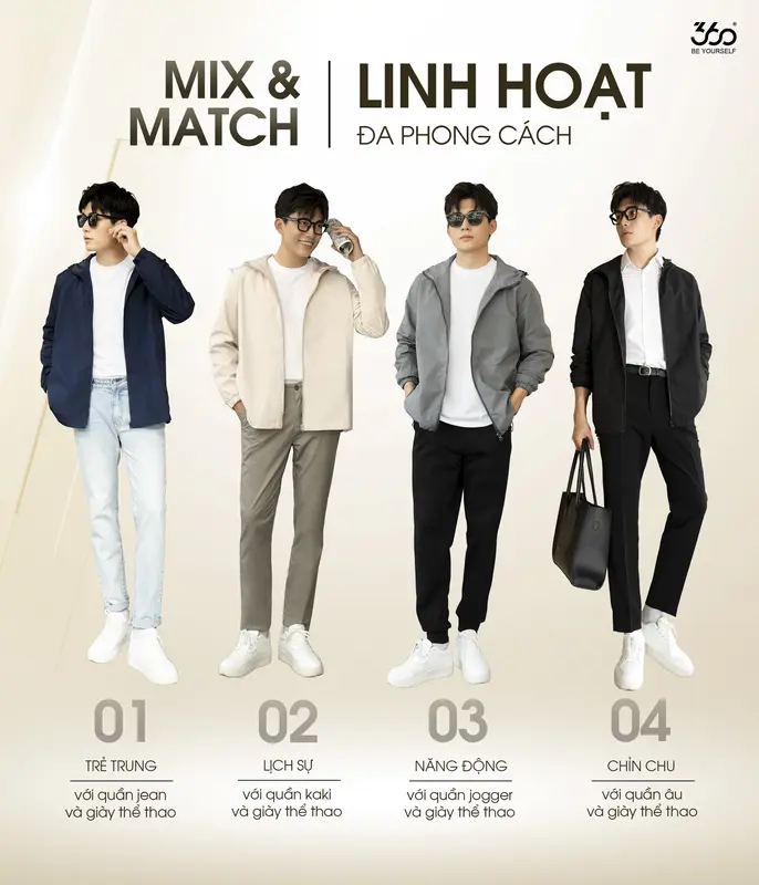 (Tặng ngay VOUCHER 100K  khi mua 2 áo) Áo khoác gió nam nữ Unisex 360Boutique khoác dù form rộng chống nước nắng có mũ có bigsize Jacket - AKGOL418 Menswear 7