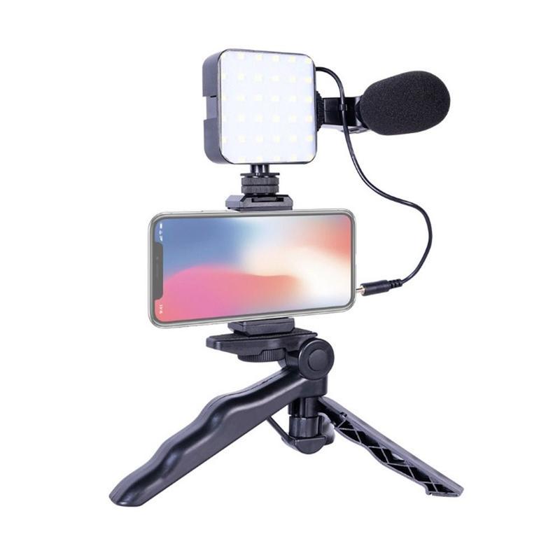 Rechargeable Dimmable Fill-in Light 6500K Hot Shoe Mount Photography Lamp USB Charging Portable LED Video Light for Canon/Nikon/Sony Live Broadcast 7