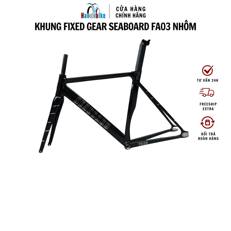 Khung Xe Đạp Fixed Gear Tsunami Seaboard FA03 Nhôm Siêu Nhẹ Sports
