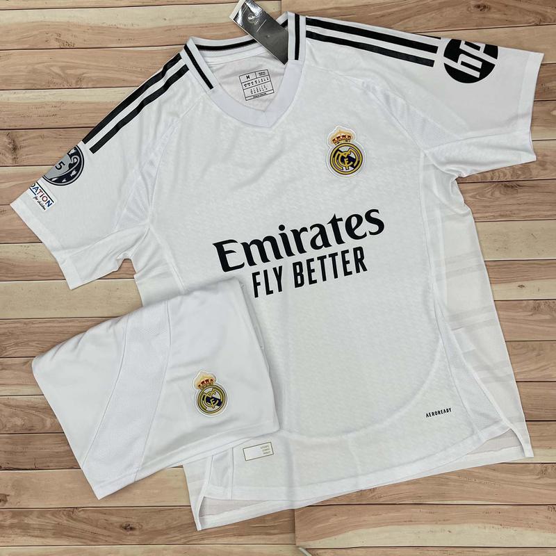 Bộ Quần Áo Bóng Đá, Áo Đá Banh CLB Real Madrid Sân Nhà 24/25 - Vải Thái Cao Cấp