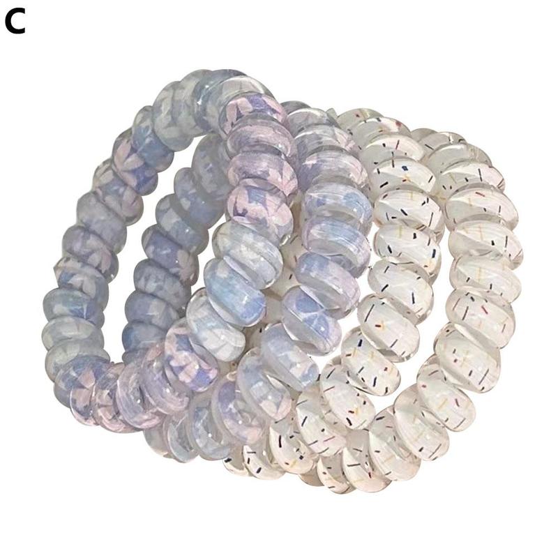 Product Introduction of 4pcs Phone Ring Headwear Hair Rope High Elasticity And Unbreakable Ins Wind 30