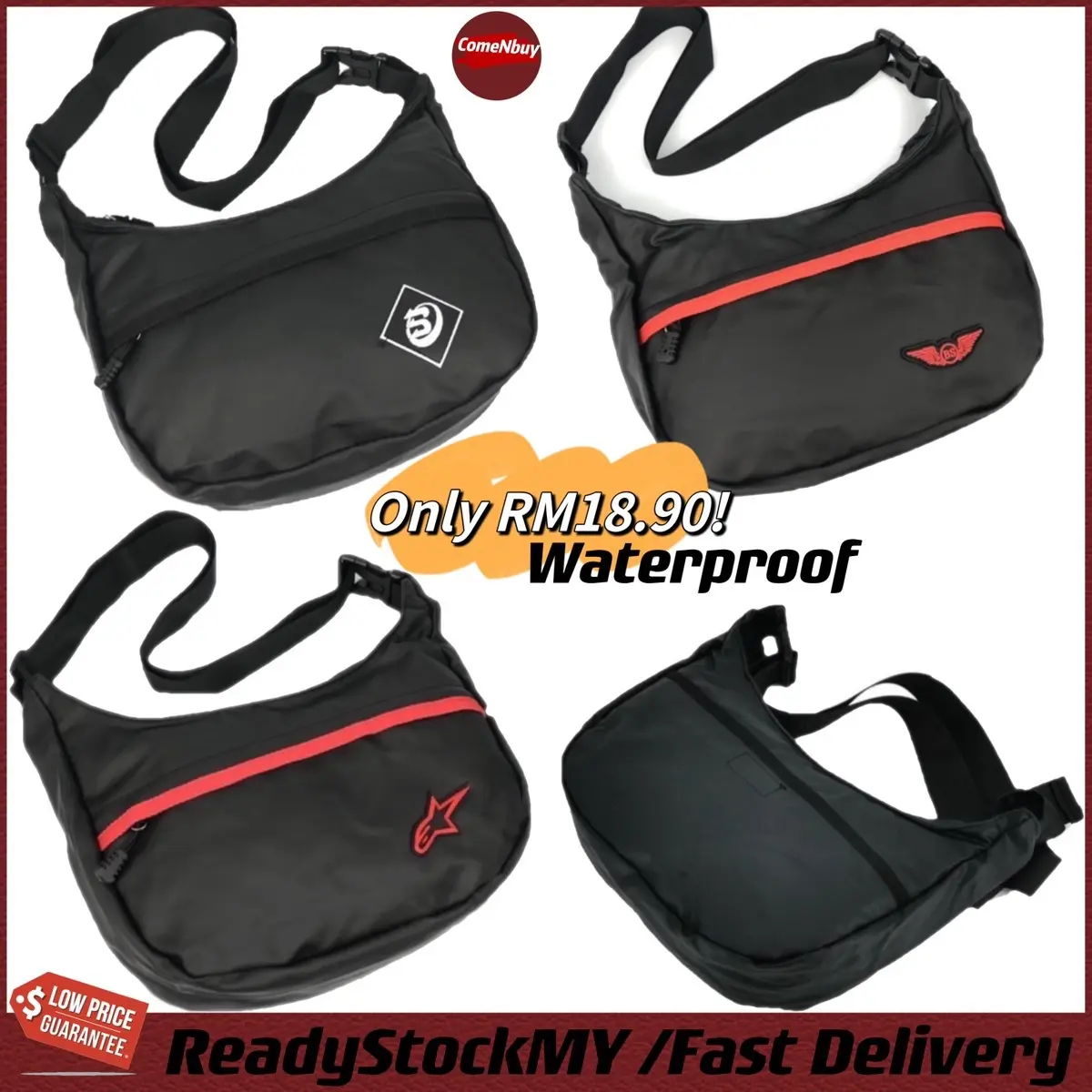 GoodQuality Waterproof SlingBag Crossbody Bag Beg lelaki School Bag Crossbody Bag Sling Bag