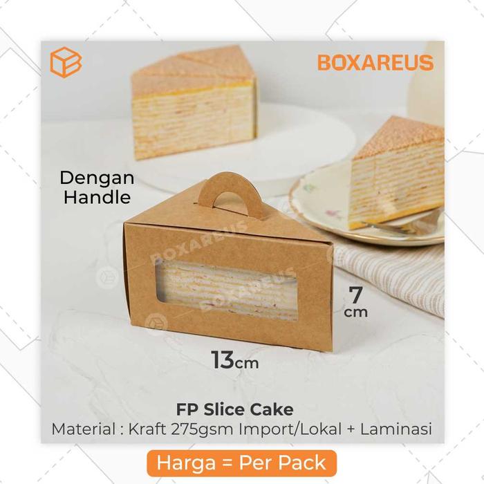 Gambar Cake Slice Box Packaging Segitiga Kemasan Kue Potong Mille Crepes Tart | FP Slice Cake Bulat Hampers - Handle Lokal dari Box Are Us Kota Bandung 5 Tokopedia