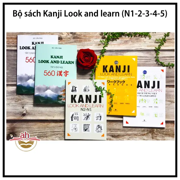 Sách tiếng Nhật - Kanji Look and learn (Trọn bộ)