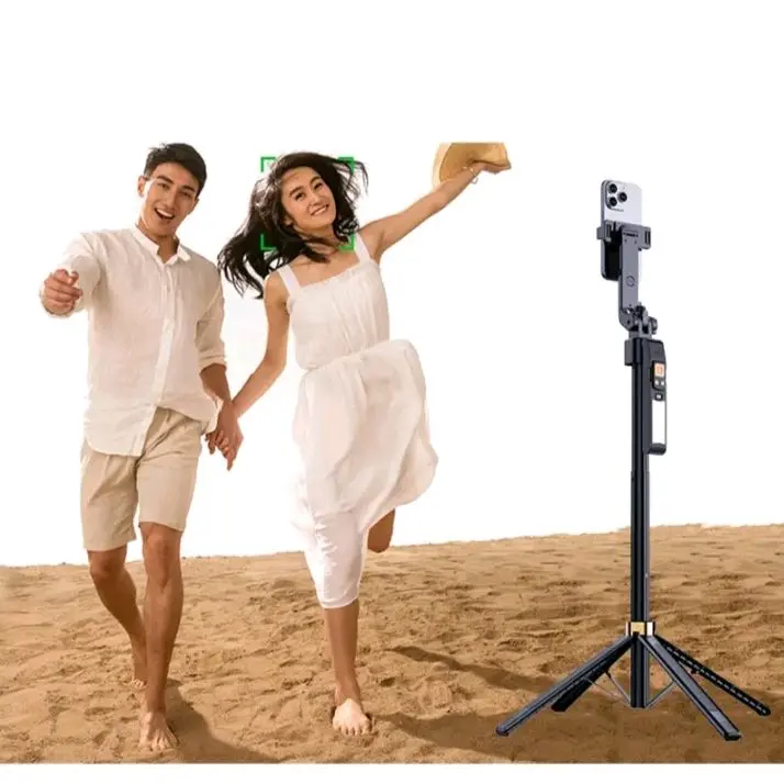 CHÂN TRIPOD AI CL12 ,3IN1  HỖ TRỢ QUAY VIDEO NHẬN DIỆN THEO KHUÔN MẶT TỰ ĐỘNG DỪNG TẮT THEO YÊU CẦU TỪ XA gậy điện 1