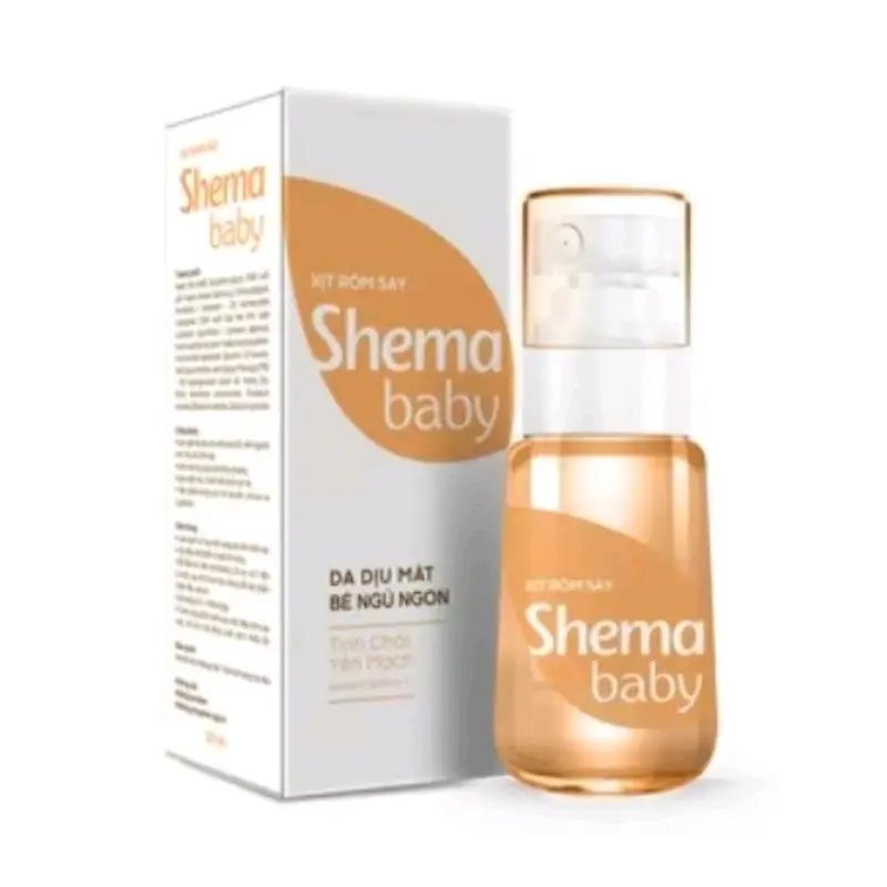 Xịt Rôm Sảy Shema Baby Cho Bé - Da Dịu Mát,Bé Ngủ Ngon.Chai 50ml. 8