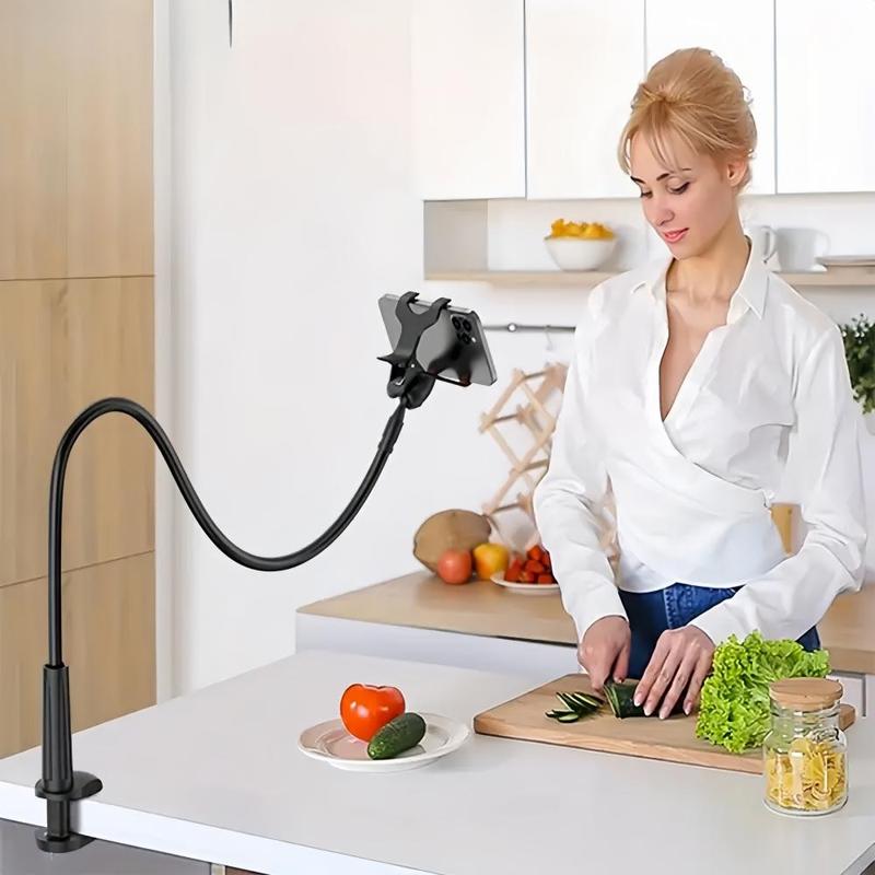 360° Rotatable Phone Holder, Universal Desktop & Bedside Phone Stand, Multifunctional Flexible Adjustable Phone Bracket For Home Office 0