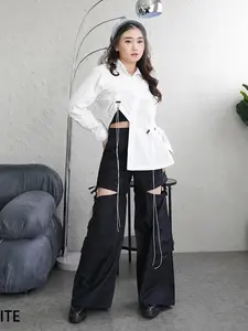 Kemeja Serut Katun Triabel Atasan Blouse Wanita Top Modern