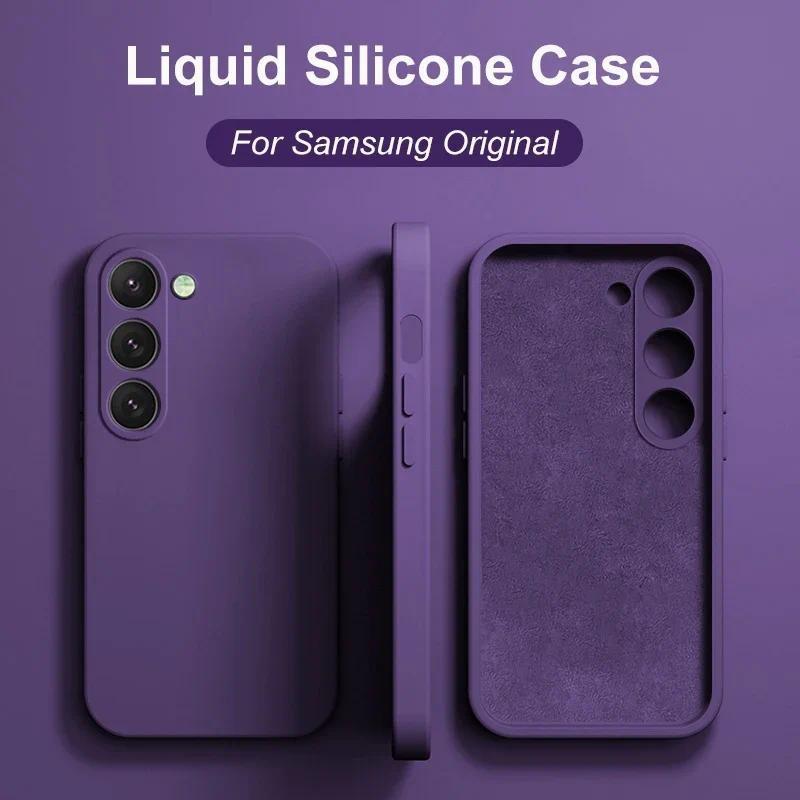 Ốp điện thoại chất liệu silicone lỏng cho Samsung Galaxy S26 Ultra, S25 FE, S24…