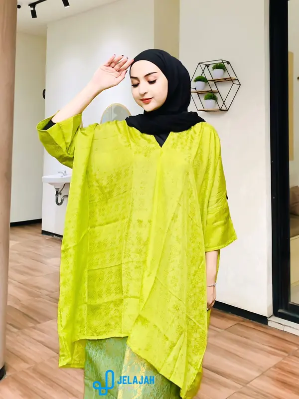 KAFTAN ARUN || VISCOS ADEM PREMIUM Nyaman Batik Gamis Tunik Wanita Muslim 3