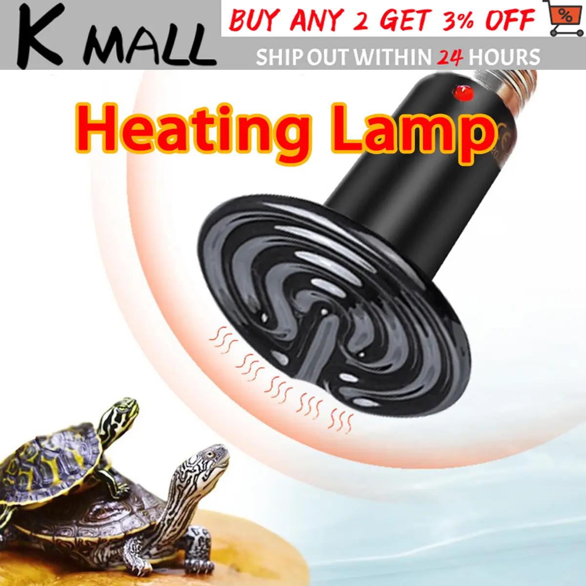 25W-100W Pet Heating Light Bulb Infrared Black Ceramic Emitter Heat Lamp Bulb For Reptile Animals