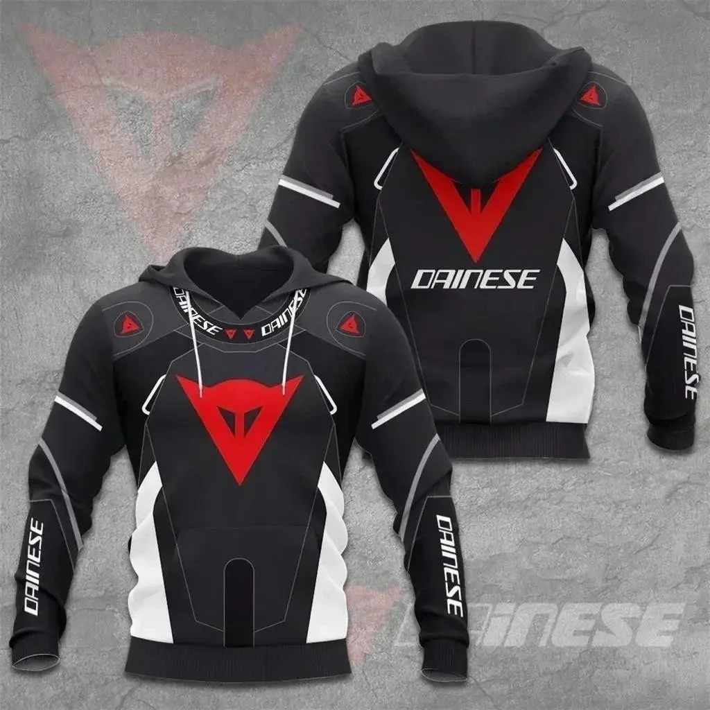 2024 Spring and Fall Motorcycle Grand Prix Racing uniforms F1 Men's hooded zip sweater Y2k Men's hooded zip Menswear Tops Lingerie Longsleeve