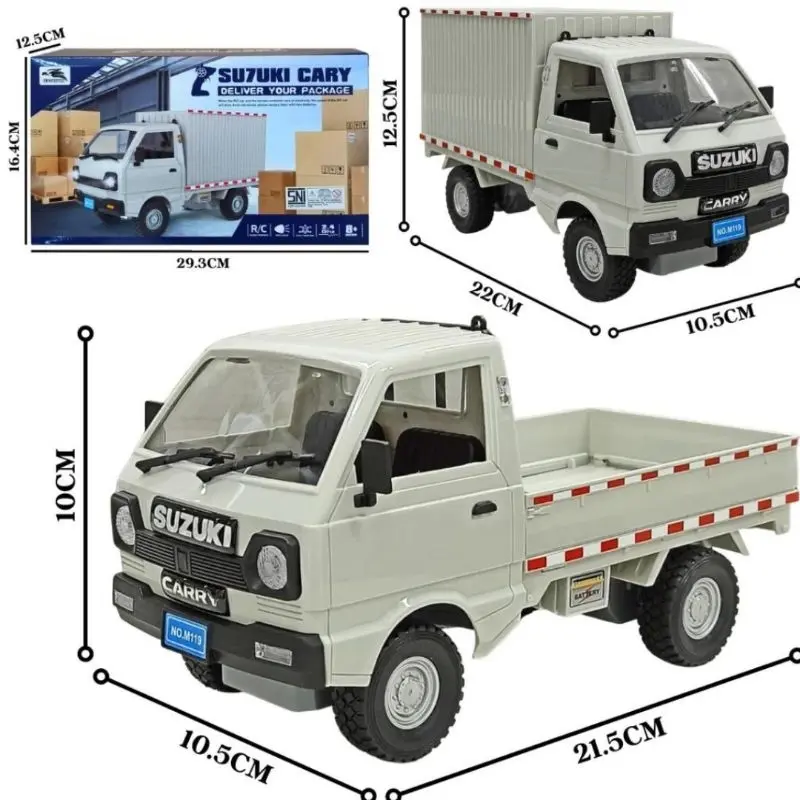 REMOTE CONTROL MOBIL RC PICK UP TRUCK BOX SUZUKI CARRY & CARGO 1:16 4CH 2.4GHZ Anak Ban Miniatur Baterai
