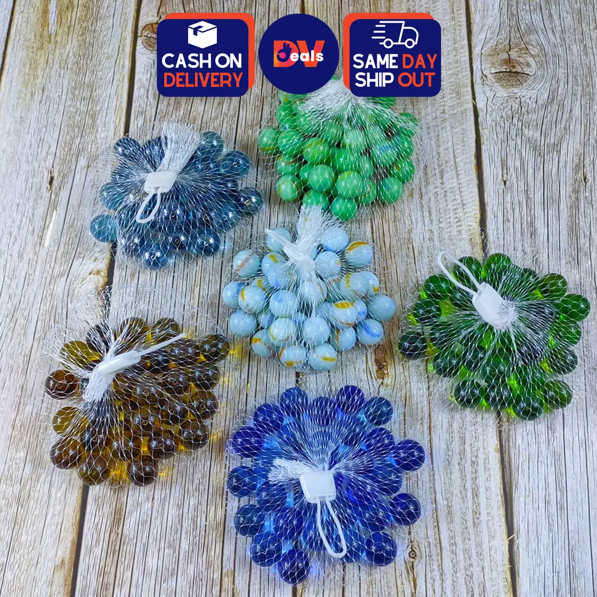 DVDeals 30pieces Glass Marbles #1310 - Jolen