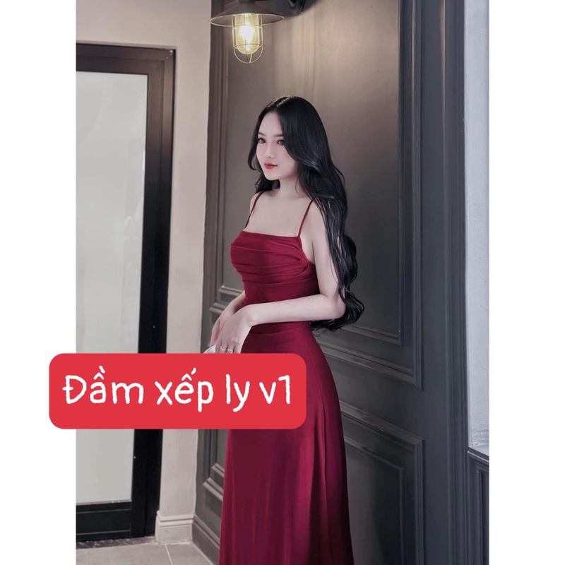 SM - Đầm body hai dây xếp ly v1 dáng xòe xinh xắn - thun gân lạnh DH663 Váy boby váy body nữ tôn dáng váy xinh váy đi tiệc váy đi biển