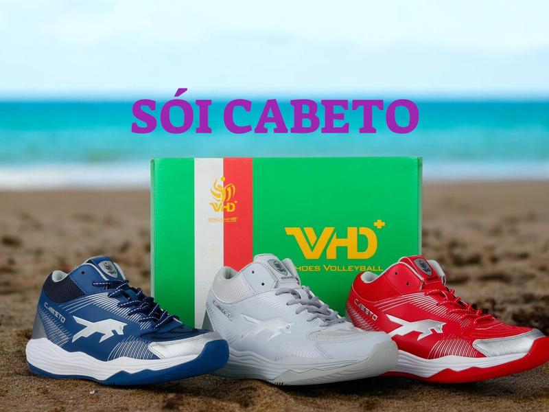 Giày bóng chuyền Sói VHD nam nữ || Cày sân bê tông, đế cực êm, không đau gối. giày  vhd đầu đàn Sneaker Cao Su Sport