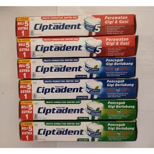 Odol Ciptadent 75gr Paket Hemat isi 6pcs Termurah