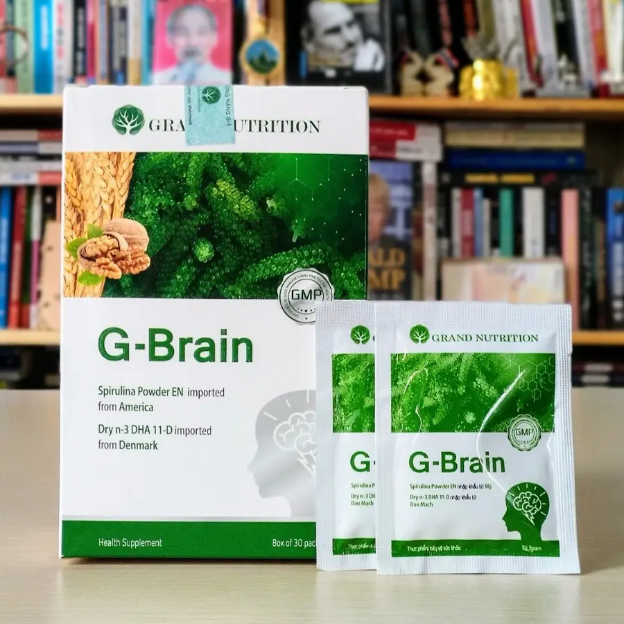 Cốm Trí Não G Brain Chính Hãng Hộp 30 Gói