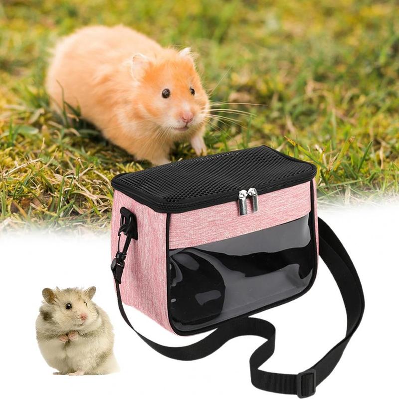 Product Introduction of Hamster Carrier Bag with Removable Liner Pet Travel Bag Transparent Window Hedgehogs Chinchillas Ferrets Small Pet Carrier Bag 15