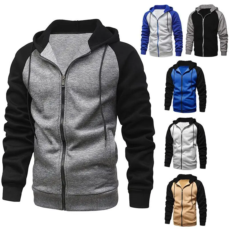 Áo Len Cardigan Có Mũ Cho Nam, Dáng Rộng Vừa Vặn, Có Khóa Kéo, Tay Raglan, Phong Cách Âu Mỹ, Áo Khoác Quần Áo Nam, Năm 2024 Jacket Menswear