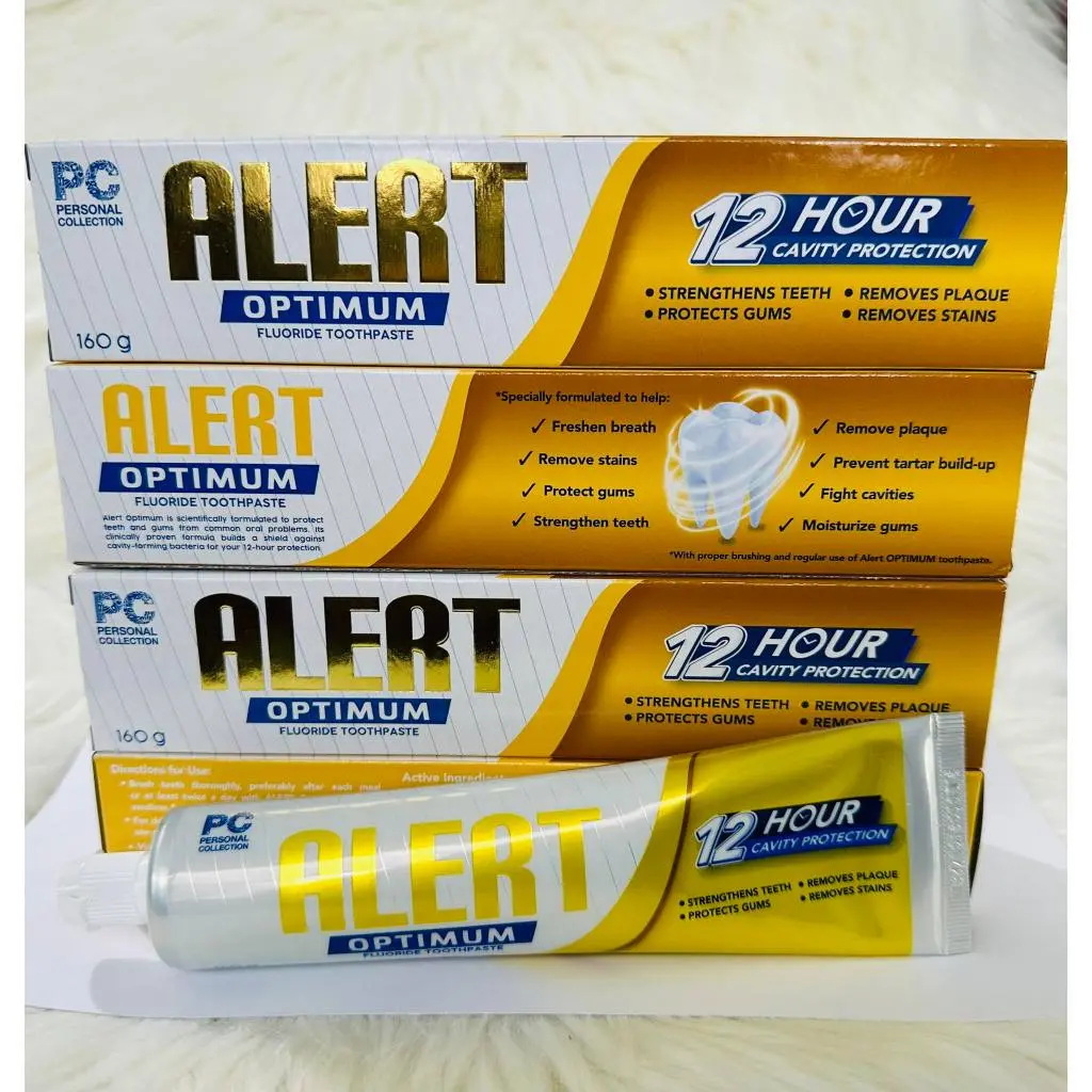 ALERT OPTIMUM TOOTHPASTE & ALERT INTENSE FRESHNESS 160G - TikTok Shop ...