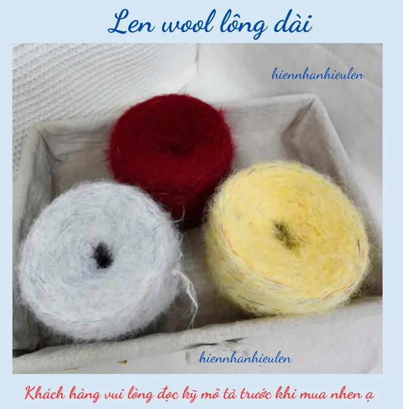 Product Introduction of [SẴN 200gr] Len wool lông dài 3