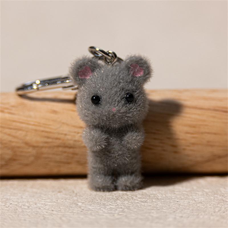 Product Introduction of Mini Plush Mouse Keychain Desk Decoration for Young Girl Cute Cartoon Backpack Satchel Hanging Keychain 20