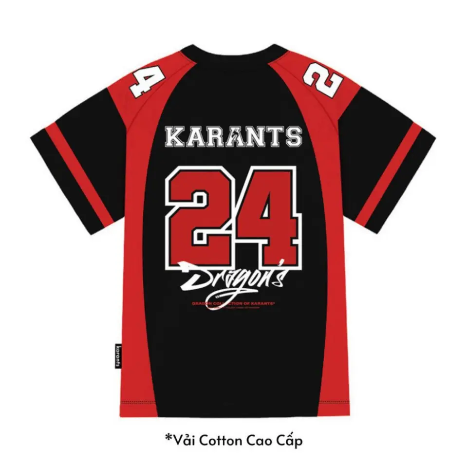 [Ge] Áo thun thể thao Dragon số 24 Karants Vải Cotton Cao Cấp Local Brand Form Oversize #Hot #2024 Menswear Nam Cổ Tròn